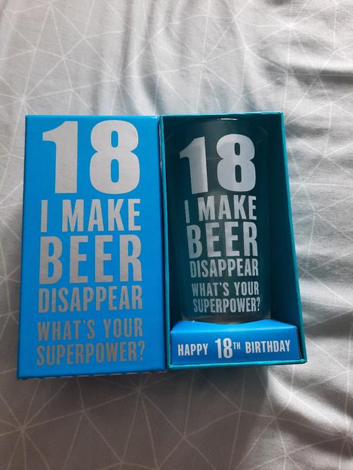 Buy & Sell Wednesfield Wolverhampton - Photos for 18th birthday pint glass