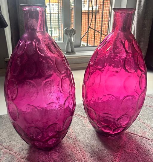 Buy & Sell Camberwell South East London - Photos for Two pink large vases