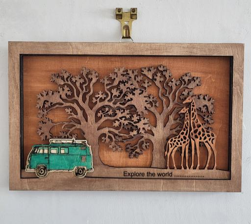Buy & Sell Shrewsbury Shropshire - Photos for camper explore the world wooden wall art