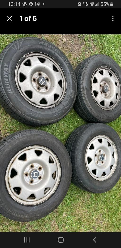 Vehicles Lower Gornal Dudley - Photos for set of 4 honda 5 stud steel alloys 205 /70 R1