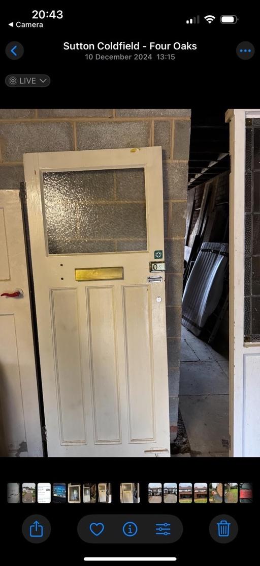 Buy & Sell Sutton Coldfield Birmingham - Photos for 1930s hardwood door and side window/panel