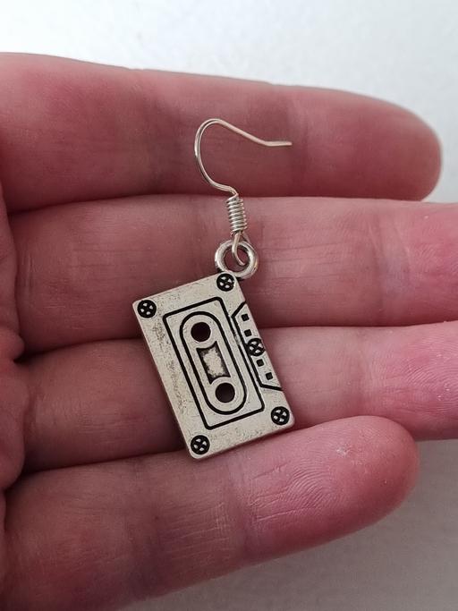 Buy & Sell Liverpool Knowsley - Photos for Retro Style 80s Silver Cassette Tape Earrings
