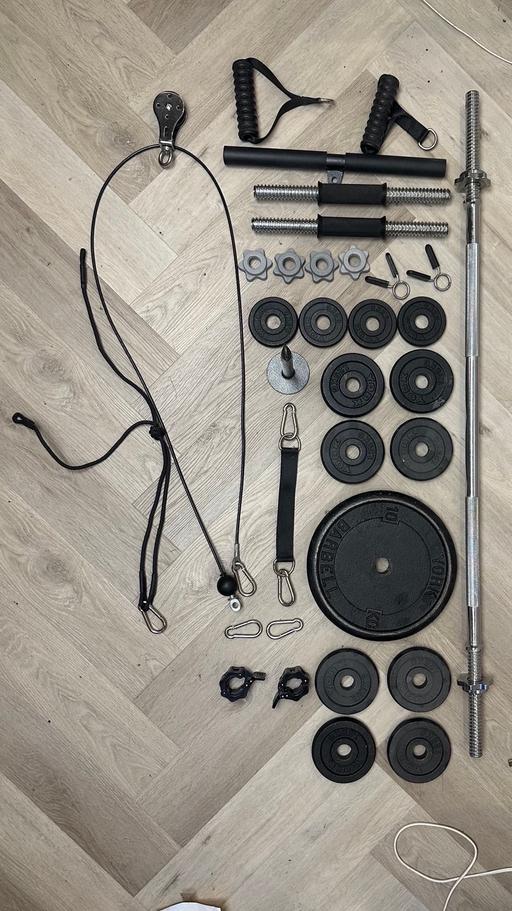 Buy & Sell Willesden Green North West London - Photos for York weight plates + bars + pulley system