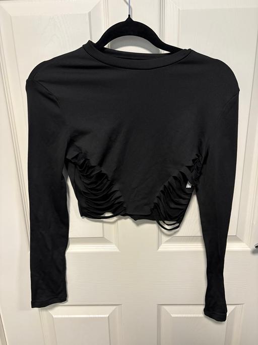 Buy & Sell Charter Avenue Industrial Estate Coventry - Photos for Shein Black Crop Top With Cuts On The Waist
