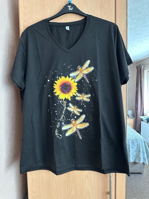 Buy & Sell Rowley Regis Sandwell - Photos for Ladies black T-shirt, unworn, size 20