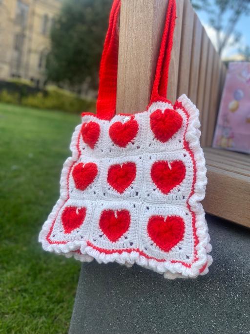 Buy & Sell Laisterdyke Bradford - Photos for handmade crochet heart granny square bag