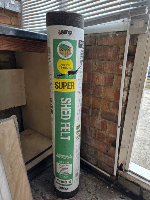 Buy & Sell Eastcote Hillingdon - Photos for Unopened roll of shed felt 10x1m