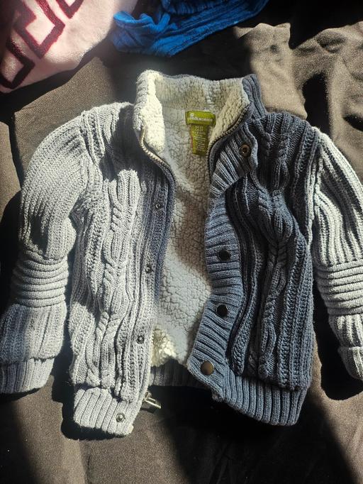 Buy & Sell Northfield Birmingham - Photos for 🧶 Blue Grey Knit Hooded Jacket