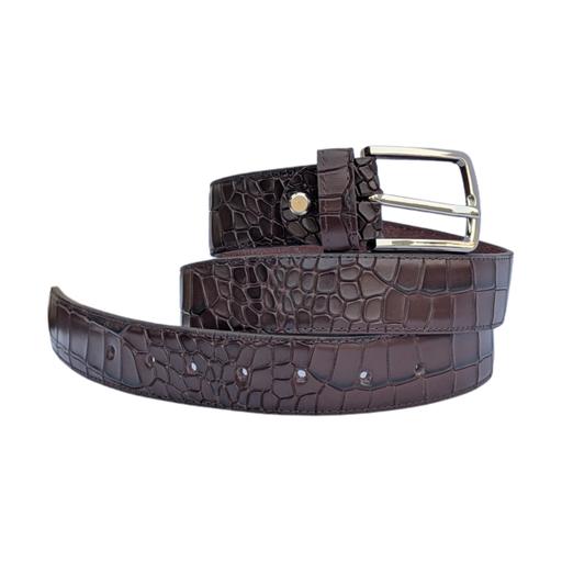 Buy & Sell Paddock Kirklees - Photos for Brown Cowhide Croc Embossed Leather Belt