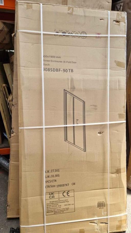 Buy & Sell Halesowen Dudley - Photos for 900 x 1900mm shower enclosure, bi fold black