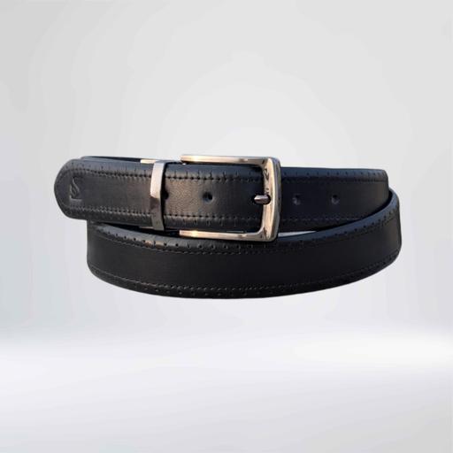 Buy & Sell Thornton Lodge Kirklees - Photos for Black Cowhide Belt - Dotted Trim & Reversible
