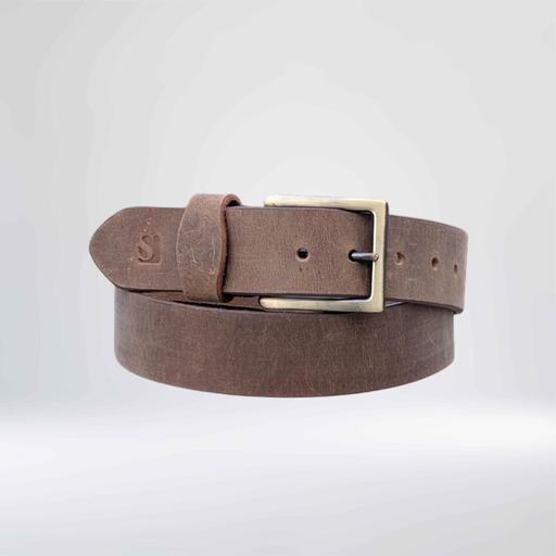 Buy & Sell Lockwood Kirklees - Photos for Cowhide Leather Belt - Antique Brass Buckle