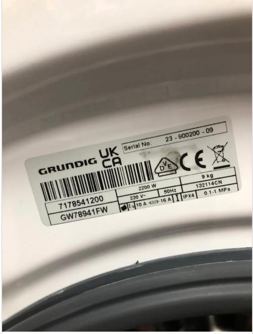 Buy & Sell Birmingham Birmingham - Photos for GRUNDIG WASHING MACHINE MODEL: GW78941FW