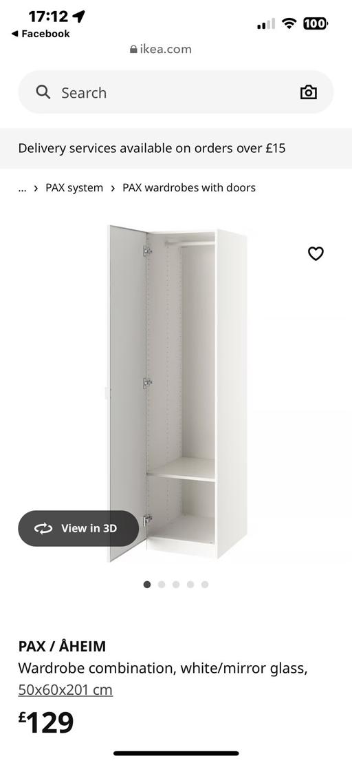 Buy & Sell Kingston Barnsley - Photos for ikea mirrored wardrobe
