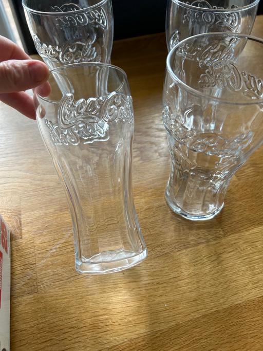 Buy & Sell Castle Vale Birmingham - Photos for Coca Cola embossed glasses new x 4