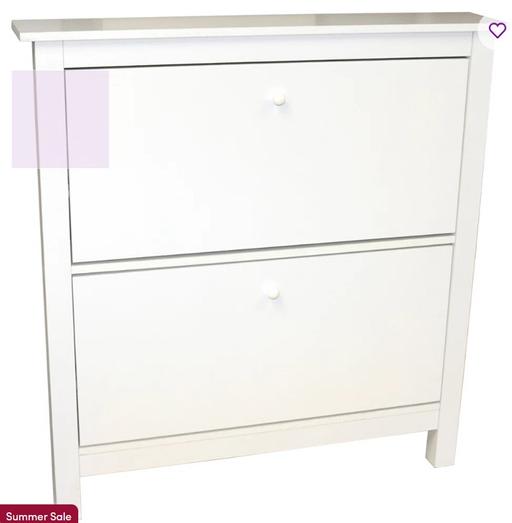 Buy & Sell Longsight Manchester - Photos for 🥿 Guerrier Flip Down Shoe Cabinet – White –