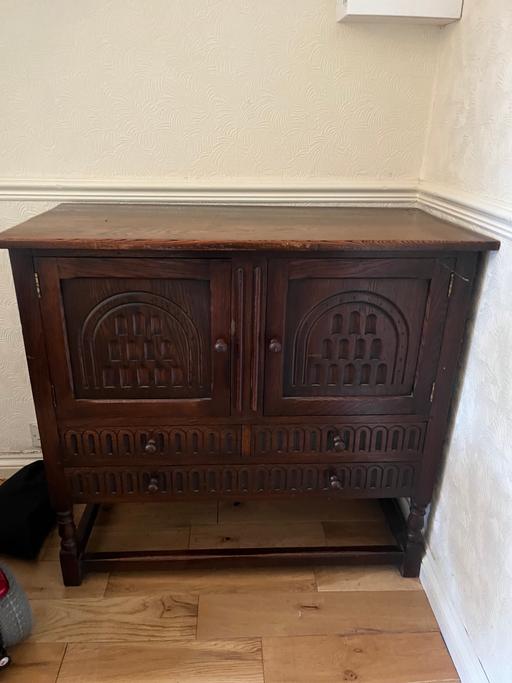 Buy & Sell Hall Green Birmingham - Photos for Vintage carved dark oak cabinet