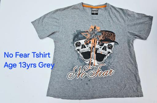 Buy & Sell Heath Hayes Cannock Chase - Photos for Unisex Kids No Fear Grey T-Shirt Age 13 Youth