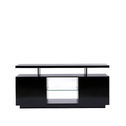Buy & Sell Halesowen Dudley - Photos for MMT Black TV Stand Fluted Doors 130cm TV Unit