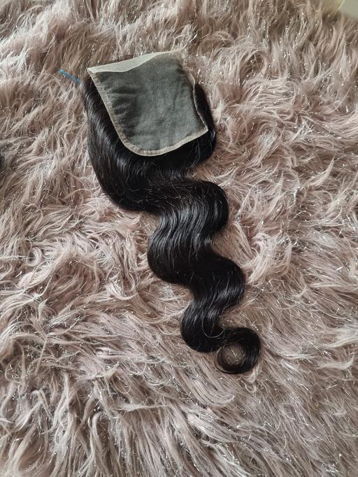 Buy & Sell Lessness Heath South East London - Photos for 13A PERUVIAN 4X4 SWISS LACE CLOSURE BODY WAVE