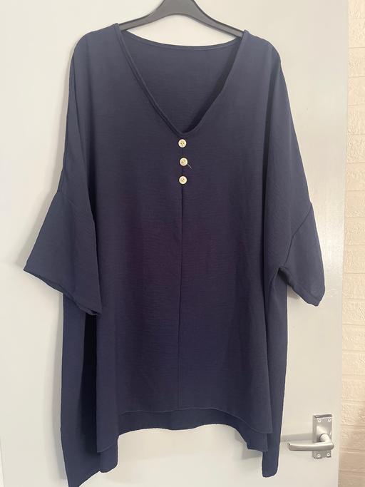 Buy & Sell Cadeby Doncaster - Photos for Ladies size 26/28 navy blue casual top