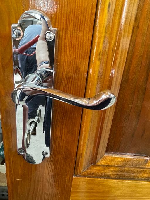 Buy & Sell May Bank Newcastle-under-Lyme - Photos for Varnished Solid Wooden Door