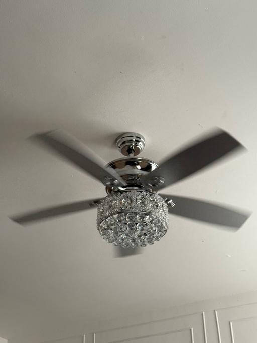 Buy & Sell Ravenscourt Park Station Hammersmith and Fulham - Photos for Grey 5 blade chandelier ceiling fan