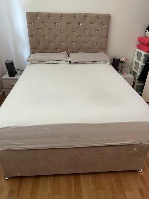 Buy & Sell Stonebridge North West London - Photos for double bed with mattress and storage