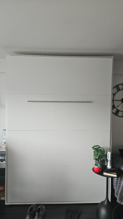Buy & Sell Tooting Bec South West London - Photos for Wall bed white double with mattress