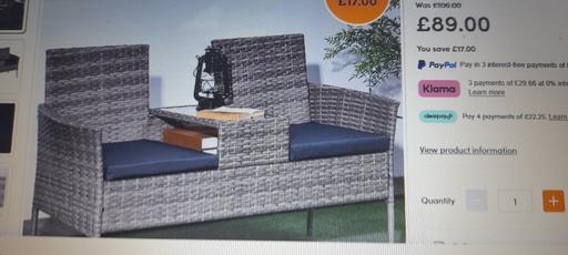 Buy & Sell Walsall Wood Walsall - Photos for 2 seater rattan furniture
