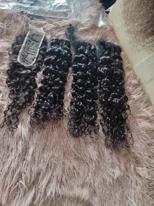 Buy & Sell Colyers South East London - Photos for 13A RAW PERUVIAN HAIR BUNDLES+2X6 HD CLOSURE