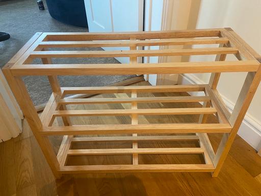 Buy & Sell Penryn Cornwall - Photos for John Lewis 3 Tier Rubberwood Shoe Rack