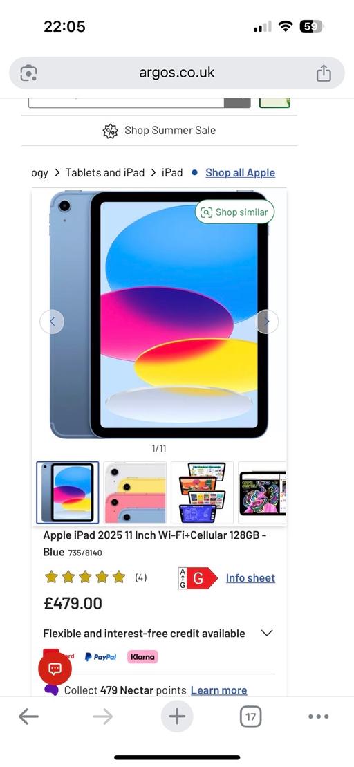 Buy & Sell Lye Dudley - Photos for iPad 11th Generation 2025 - WiFi Sim - Boxed