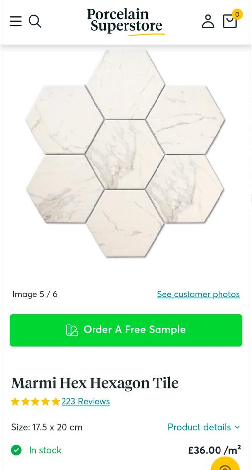 Buy & Sell Millbank Central London - Photos for Marble effect porcelain tiles - 5.6m