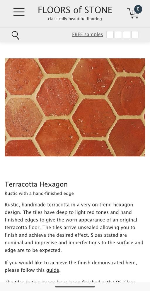 Buy & Sell Notting Hill West London - Photos for Terracotta tiles - 2.25m