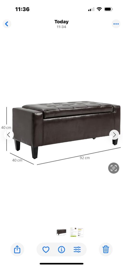 Buy & Sell Chase Terrace Lichfield - Photos for Leather storage ottoman
