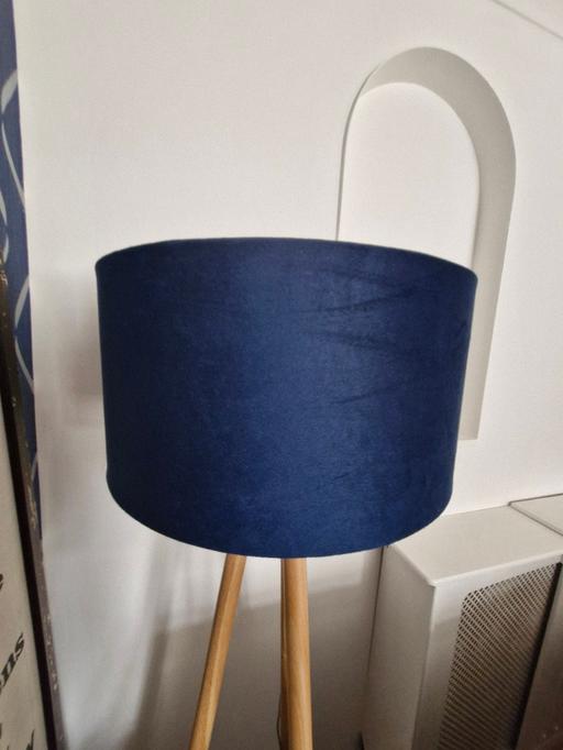 Buy & Sell Wednesfield Wolverhampton - Photos for Larger Suede navy lampshade
