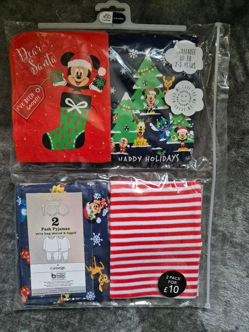 Buy & Sell Crumpsall Manchester - Photos for new Baby Xmas Mickey Mouse 2pk Pyjamas