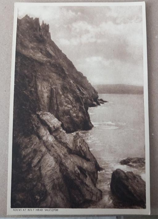 Buy & Sell Thatto Heath Saint Helens - Photos for Antique Rocks at Bolt Head, Salcombe postcard