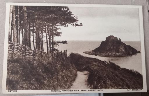 Buy & Sell Thatto Heath Saint Helens - Photos for Antique frith thatchers rock torquay postcard