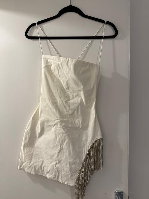 Buy & Sell Woodside South East London - Photos for Stargazer Embellished Mini Dress in Oyster