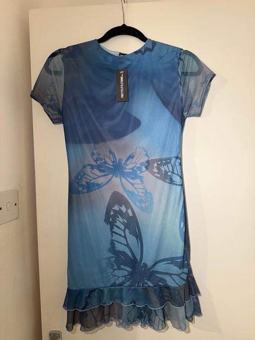 Buy & Sell Elmers End South East London - Photos for blue butterfly print tiered short sleeve dres