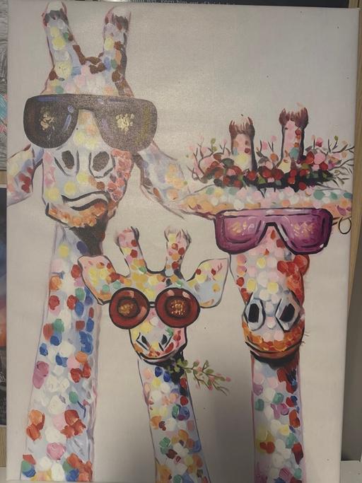 Buy & Sell Orrell Wigan - Photos for Funny giraffe canvas