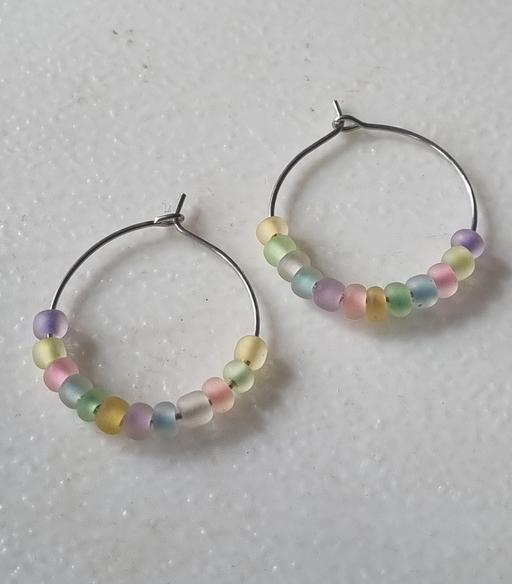 Buy & Sell Liverpool Knowsley - Photos for Pastel Czech Glass Hooped Earrings