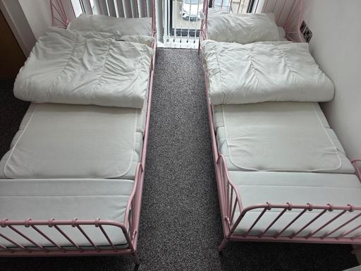 Buy & Sell Birmingham New Street Birmingham - Photos for 2x pink kids beds with extendable mattress