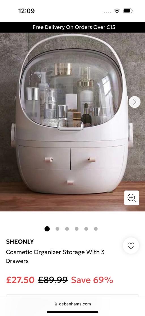 Buy & Sell Kings Norton Birmingham - Photos for Cosmetic organiser storage with 3 drawers