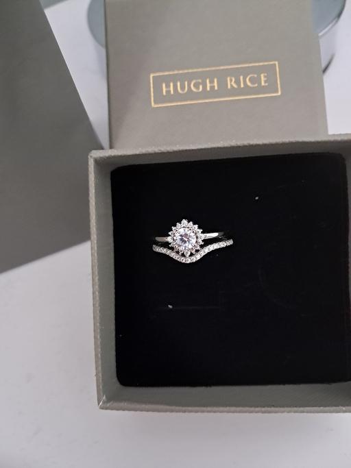 Buy & Sell Kingswood Retail Park Hull - Photos for HUGH RICE NEVER WORN DOUBLE RING SILVER