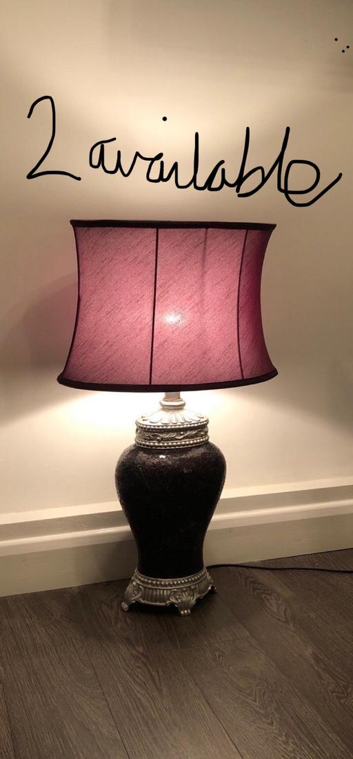Buy & Sell Romford Havering - Photos for Set of 2 crushed mirror base lamps can split