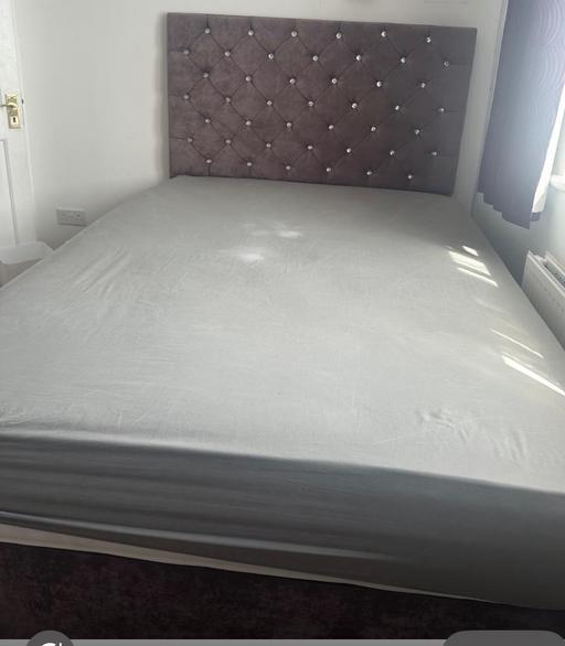 Buy & Sell Stonebridge North West London - Photos for Purple Double bed with mattress and storage