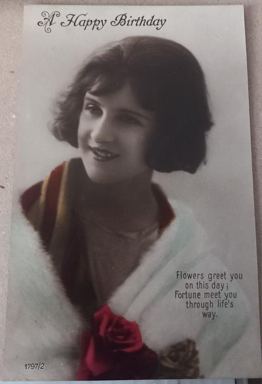 Buy & Sell Thatto Heath Saint Helens - Photos for Antique art deco lady photo postcard